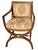 Antique Regency Style Giltwood Walnut X Chair.