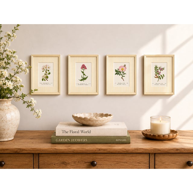 Set of Twelve Antique Alpine Botanical Chromolithographs Circa 1909 in Custom Frames. For Sale - Image 15 of 15