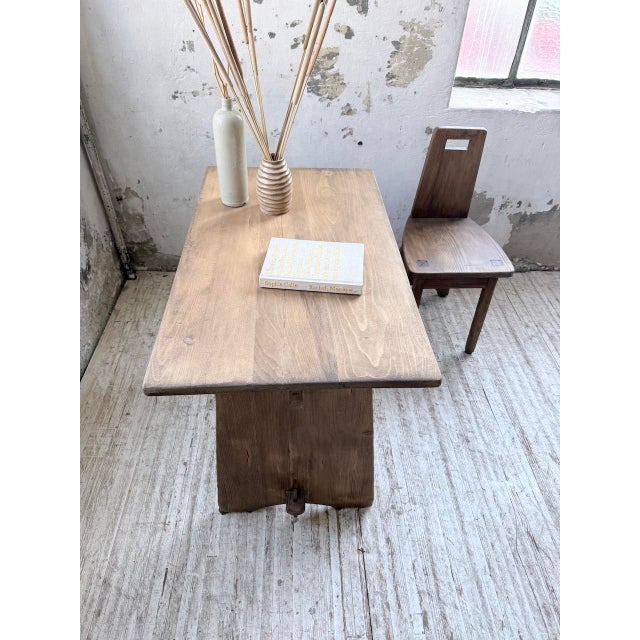 Brutalist Office Chair and Desk, 1950s, Set of 2 For Sale - Image 12 of 18