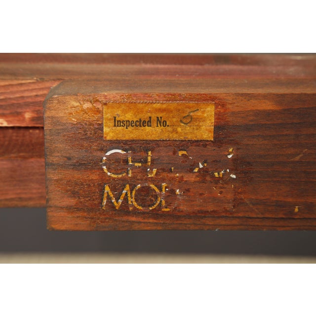 1950s Tommi Parzinger for Charak Modern Extendable Dining Table, c 1950s, Signed For Sale - Image 5 of 12