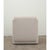 Off-white Modern Upholstered Swivel Armchair by Dmitriy & Co. For Sale - Image 8 of 11