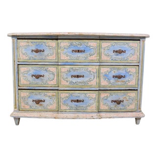 French Provincial Painted Three Drawer Chest For Sale