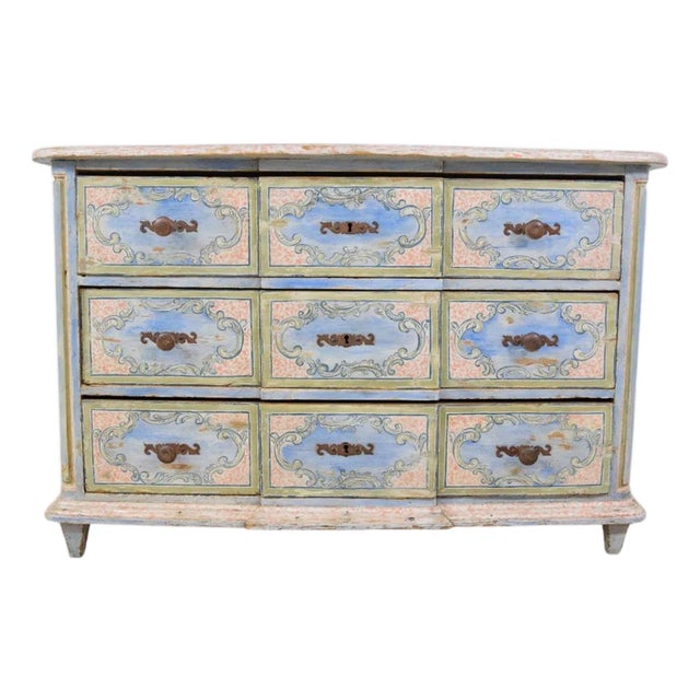 French Provincial Painted Three Drawer Chest For Sale