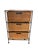 Vintage Wicker Chest of 3 Drawers with Wrought Iron Frame, 1950s For Sale - Image 9 of 9