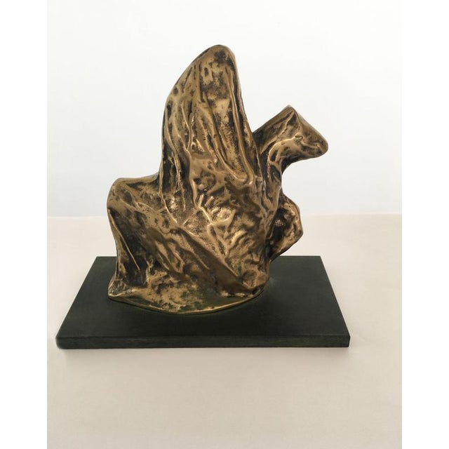 1980s Italian Bronze Abstract Sculpture by Cristina Roncati, 1980 For Sale - Image 5 of 12
