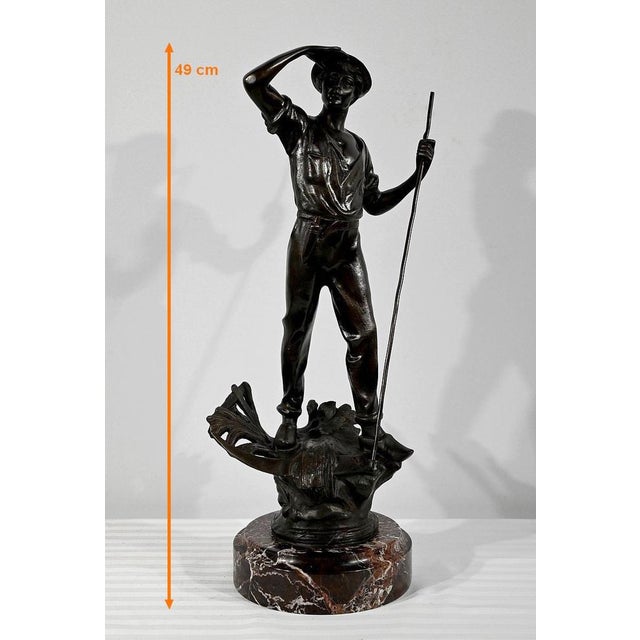 E.Aizelin, Le Faucheur, Late 1800s, Bronze For Sale - Image 18 of 18