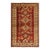 Rustic Super Kazak Red/Gold Wool Rug - 4'0'' X 5'7'' For Sale