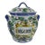 Vintage Ceramic Italian Hand-Painted Biscotti Jar For Sale