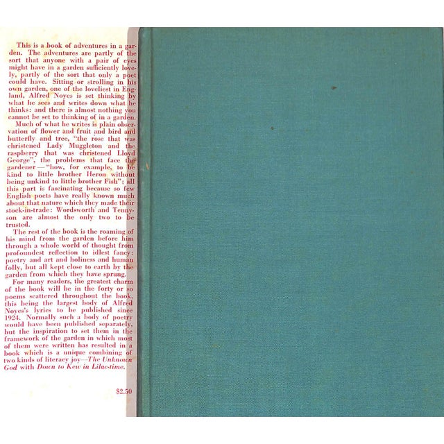 NOYES, Alfred [322] pp. Sheed & Ward 1939 Second Printing 8" x 5 1/2" Jacket design by Morton Mr. Noyes' garden is on the...