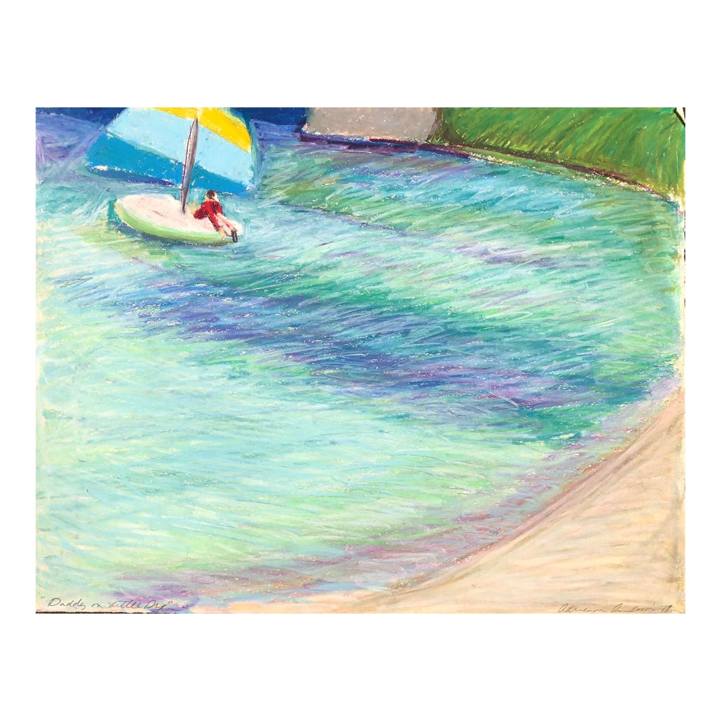 1979 Adrienne Anderson Virgin Islands Pastel Chairish