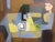 Roger Dérieux, Cubist Woman Sitting at a Table, 1953, Oil on Canvas For Sale - Image 4 of 4