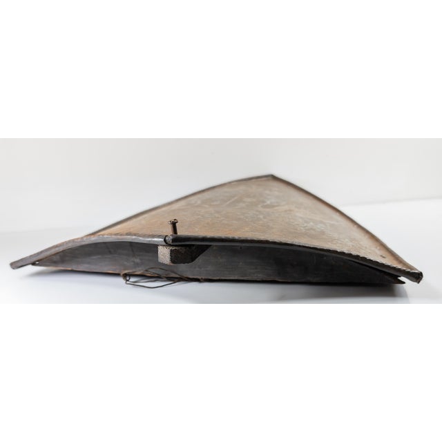 19th Century Renaissance Medieval Revival Etched Steel Heater Shield For Sale - Image 10 of 12