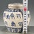 Art Deco Small Blue & White Porcelain Covered Ginger Jar With Sanskrit Script Band For Sale - Image 3 of 9