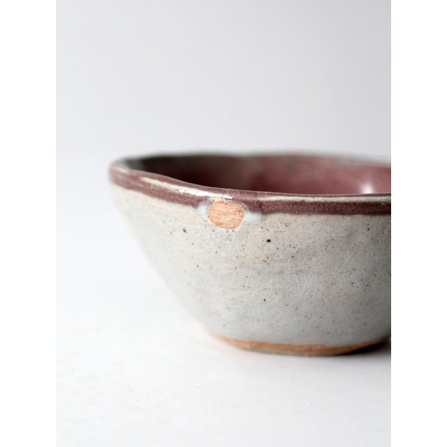 Vintage Handmade Studio Pottery Bowl For Sale - Image 12 of 13