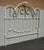 1970s Vintage Elliott's Design Mid Century Iron White Gold Queen Bed Frame Headboard For Sale - Image 5 of 14
