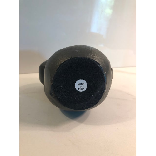 Contemporary Contemporary Abstract Cast Iron Bunny Rabbit Sculpture For Sale - Image 3 of 9