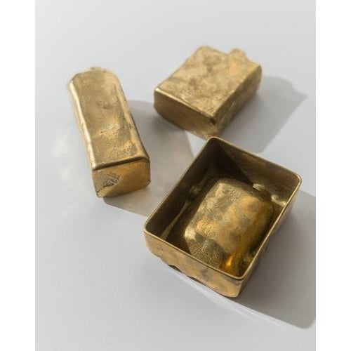 Vintage Brutalist Bronze Desk Set, 1960s, Set of 3 For Sale - Image 10 of 11