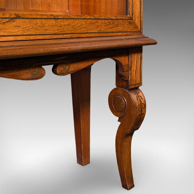 Tall Antique Display Cabinet, English, Glazed Bookcase on Stand, Regency, c.1820 For Sale - Image 11 of 12