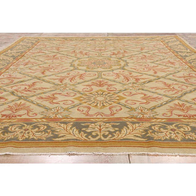 Vintage Turkish Oushak Rug with Modern Style - 09'02 x 12'04 For Sale - Image 9 of 10