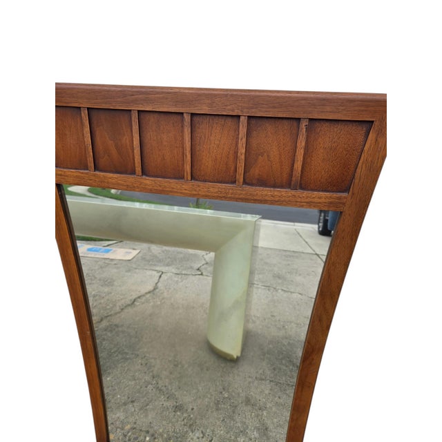 Great condition. Minor mirror is alittle hazy. the mirror no lonfger retails its century furniture paper label. Please see...