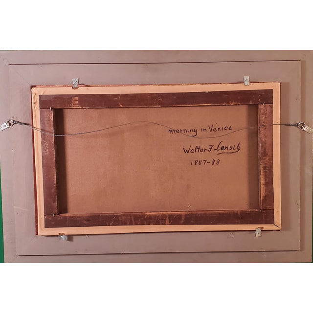 Late 19th Century "Morning in Venice" Circa 1887, Signed by Walter Franklin Lansil (1846-1925) For Sale - Image 5 of 7