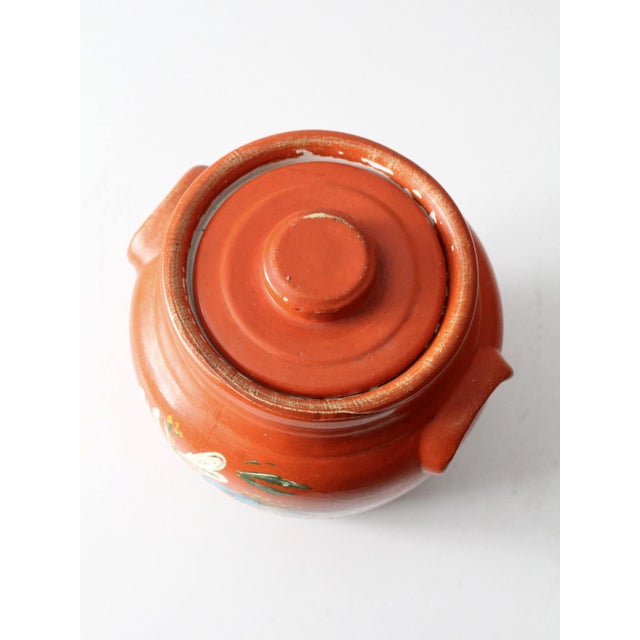 Antique Hand Painted Cookie Jar For Sale - Image 12 of 13