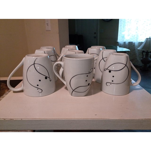 1990s Pescara Ceramic Tabletop Mugs - Set of 11 For Sale - Image 4 of 6