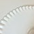 White 1950s Vintage Americana Farmhouse Boho Chic Fenton Silver Crest Milk Glass Ruffled Edge Low-Rise Cake Stand For Sale - Image 8 of 12