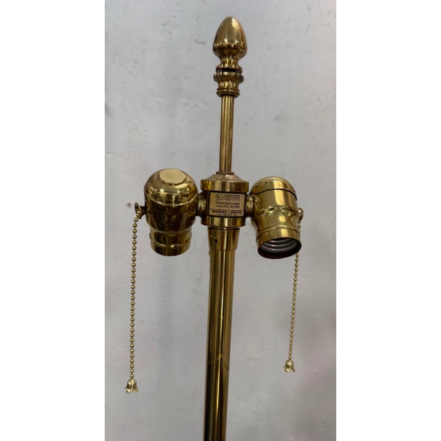 1960s Mabro Lamp Company French Clear Crystal and Gilt Table Lamps -a Pair For Sale In Atlanta - Image 6 of 7
