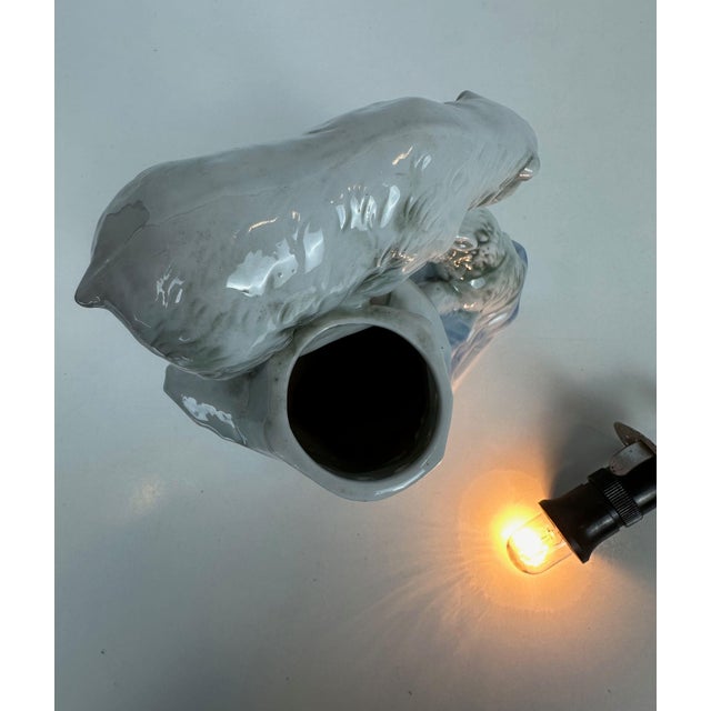 Art Deco Polar Bears Lamp, 1930s For Sale - Image 16 of 17