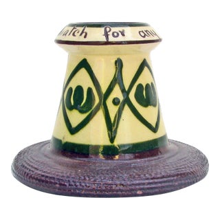 English Torquay Arts & Crafts Moroccan Motif Match Striker For Sale