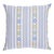 Schumacher Rhodes Stripe 22" Pillow in Sky For Sale