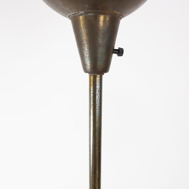 1930s Art Deco Floor Lamp. Wood Detail For Sale - Image 4 of 5