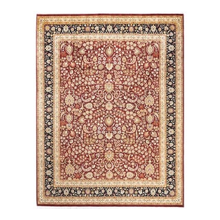 Mogul, One-of-a-Kind Hand-Knotted Area Rug in Red, 8' 2" x 10' 5" For Sale