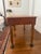 Wood Vintage Regency-Style Figured Yew & Tooled Leather Writing Desk For Sale - Image 7 of 10
