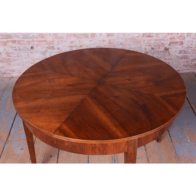 Art Deco Extendable Dining Table in Walnut, Czech, 1920s For Sale - Image 12 of 18