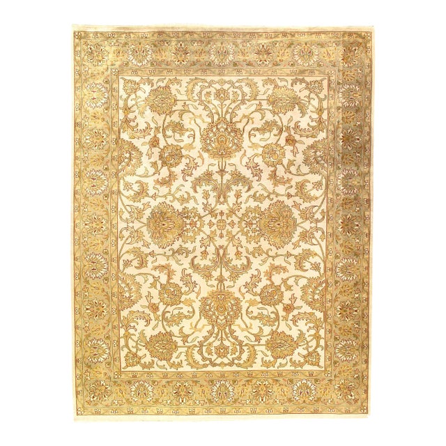 Pasargad DC Beige Color Fine Hand Knotted Tabriz Rug For Sale