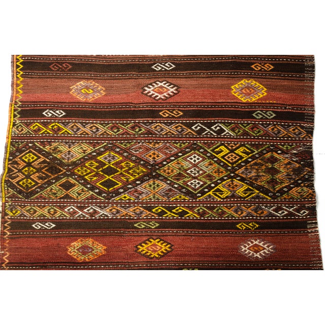 1950s Authentic Flatweave Anatolian Kilim For Sale - Image 10 of 10