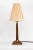 Art Deco wood table lamp with fabric shade vienna around 1920s The shade is replaced (new) Wood polished. European Plug...