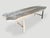 An impressive five inch slab of teak wood was sliced into two pieces and placed together to produce this one of a kind...