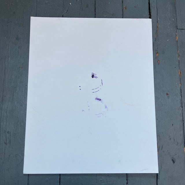 1980’s Original Wayne Cunningham Abstract Painting / Drawing For Sale - Image 4 of 4