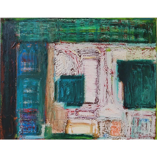 Mixed Media Abstract Expressionist Landscape - Oil and Oil Pastel on Canvas by Alexandra Swistak For Sale - Image 14 of 15