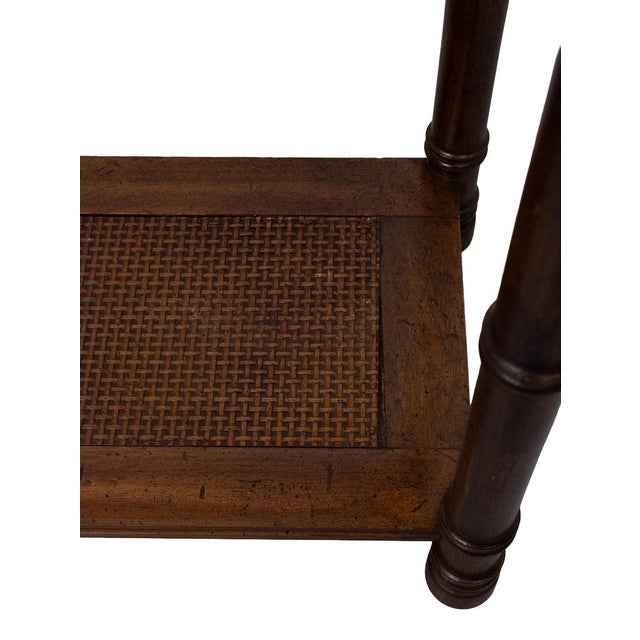 Chippendale Chinese Console Table in Faux Bamboo, 1970s For Sale - Image 10 of 11