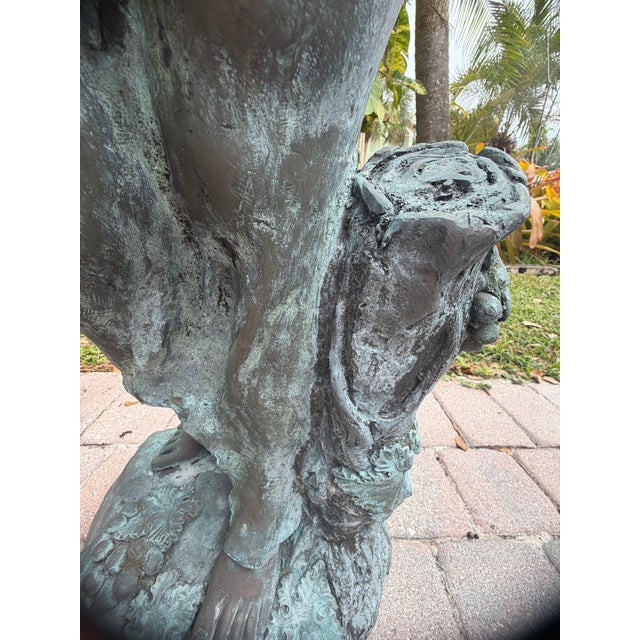 Bronze 1930s Bronze Nude Female Fountain For Sale - Image 8 of 17