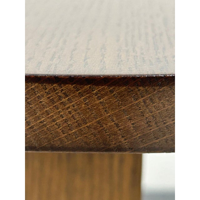 Brown Arts and Crafts / Mission Style Oak Round End Table For Sale - Image 8 of 10