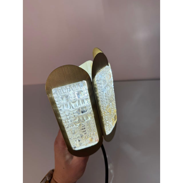 Gold Glass Wall Lamp from Vitrika, Denmark For Sale - Image 6 of 11