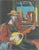 A serigraph print by the American artist Henry Mark (born 1915). This piece features a woman in a hat playing the guitar...