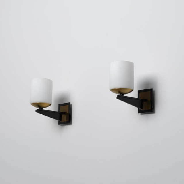 Mid-Century Modern Italian Wall Sconces, 1950s, Set of 2 For Sale - Image 6 of 6