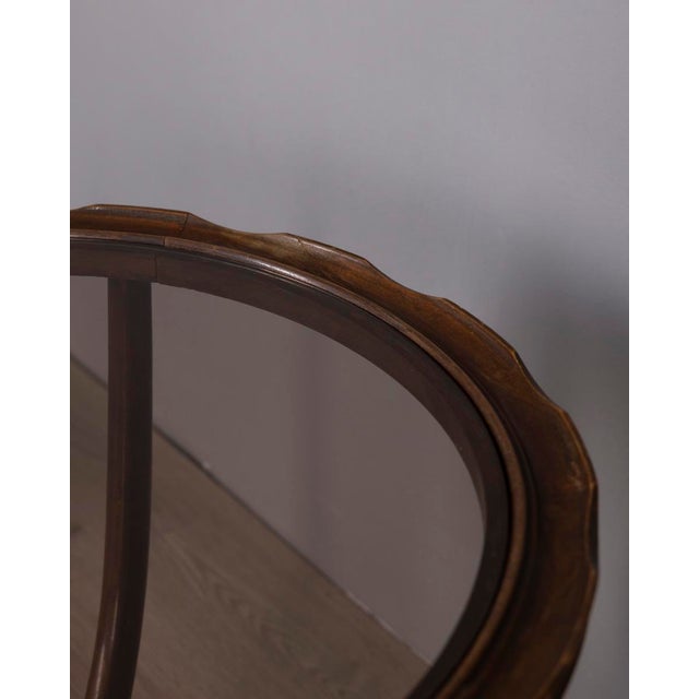 1950s Vintage Italian Wood and Glass Coffee Table, 1950s For Sale - Image 5 of 12
