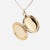Vintage 14k Gold Brite-Cut Locket Pendant or Charm For Sale - Image 9 of 16